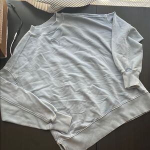 AERIE Baby Blue Keep it Light Crew XXS Oversized